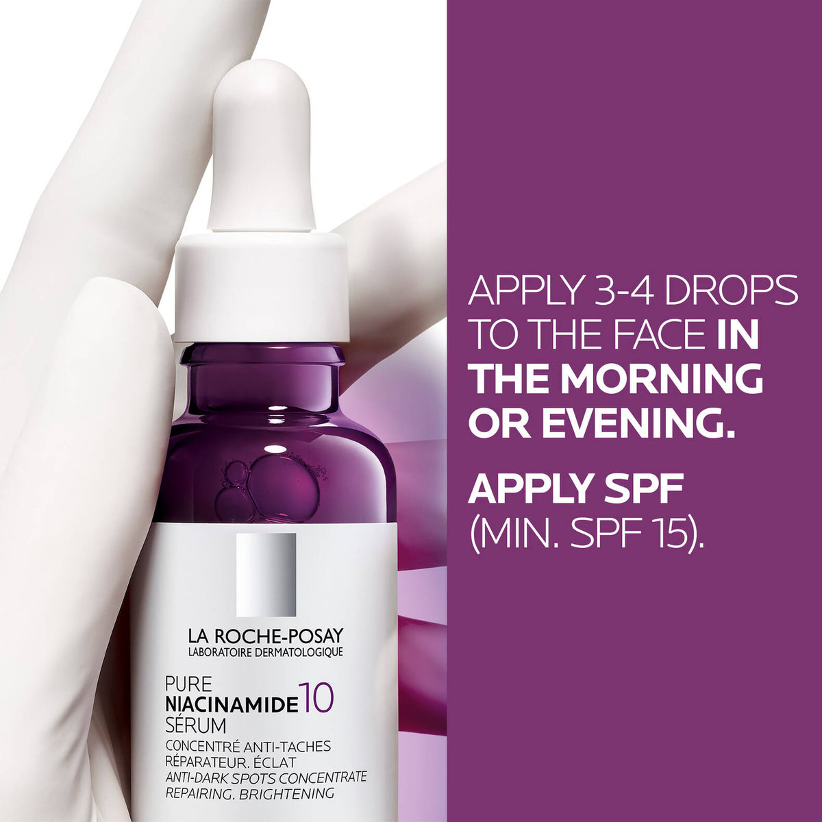 La Roche-Posay Pure Niacinamide 10 Serum 30ml | Brighter, Refined Skin – product photo