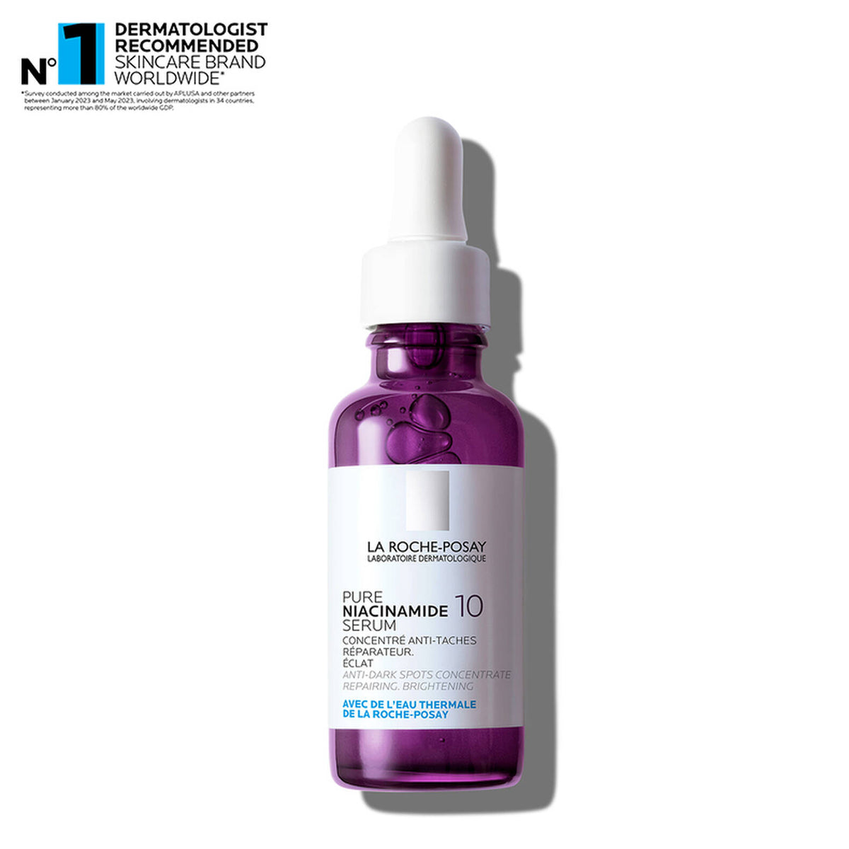 La Roche-Posay Pure Niacinamide 10 Serum 30ml | Brighter, Refined Skin