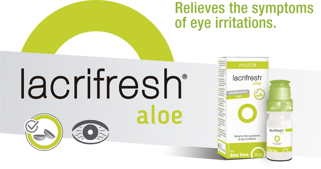 Avizor Lacrifresh Aloe Preservative-Free Contact Lens Eye Drops 10ml