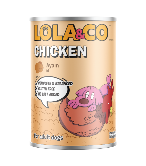 Lola & Co Chicken Wet Dog Food 400g | Chicken Wet Food