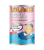 Lola & Co Sardine with Prawn in Jelly Wet Cat Food 400g 6-Pack | Sardine and Prawn in Jelly