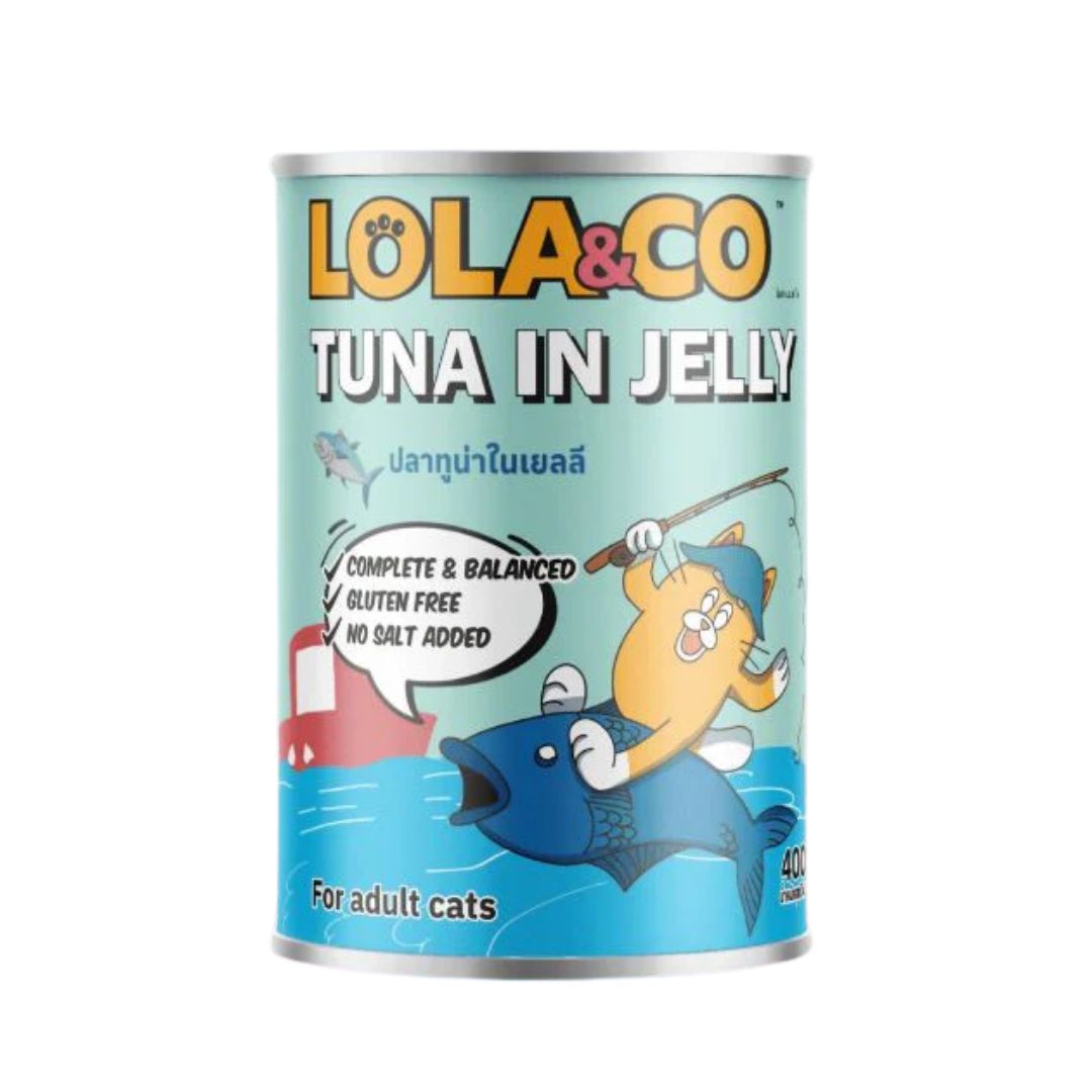Lola & Co Tuna in Jelly Wet Cat Food 400g 6-Pack | Tuna in Smooth Jelly