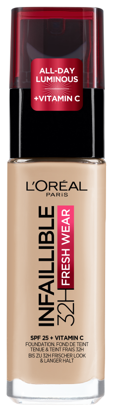 L'Oréal Paris Infaillible 32H Fresh Wear Foundation SPF 25 | Full Coverage with Vitamin C – product photo