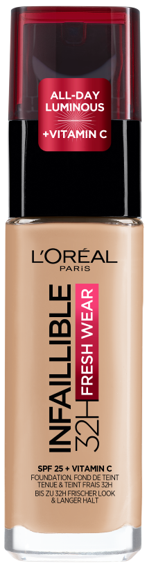 L'Oréal Paris Infaillible 32H Fresh Wear Foundation SPF 25 | Full Coverage with Vitamin C – product photo