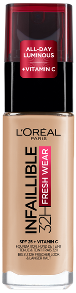 L'Oréal Paris Infaillible 32H Fresh Wear Foundation SPF 25 | Full Coverage with Vitamin C – product photo