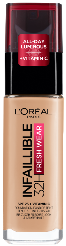 L'Oréal Paris Infaillible 32H Fresh Wear Foundation SPF 25 | Full Coverage with Vitamin C – product photo