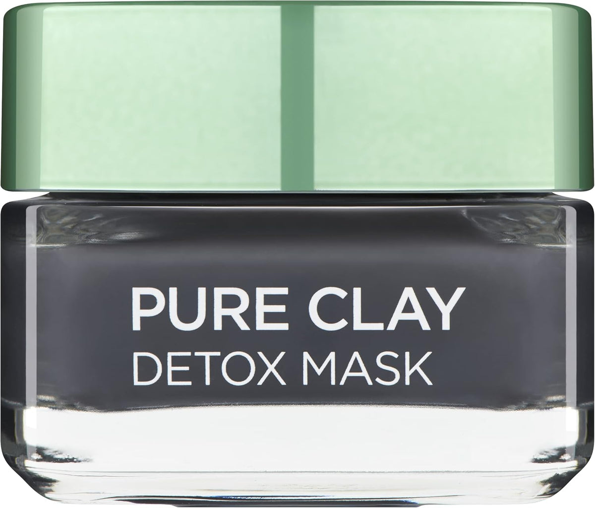 L'Oréal Paris Pure Clay Detox Mask Charcoal 50ml | Detox Clay Mask with Charcoal – product photo