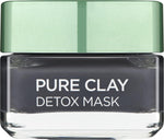 L'Oréal Paris Pure Clay Detox Mask Charcoal 50ml | Detox Clay Mask with Charcoal – product photo