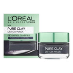 L'Oréal Paris Pure Clay Detox Mask Charcoal 50ml | Detox Clay Mask with Charcoal