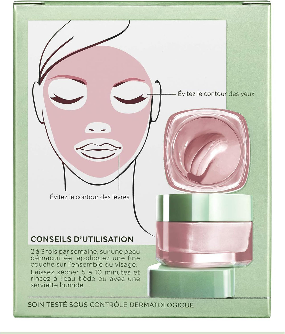 L'Oréal Paris Pure Clay Glow Mask Red Algae 50ml | Glow Clay Mask with Red Algae – product photo