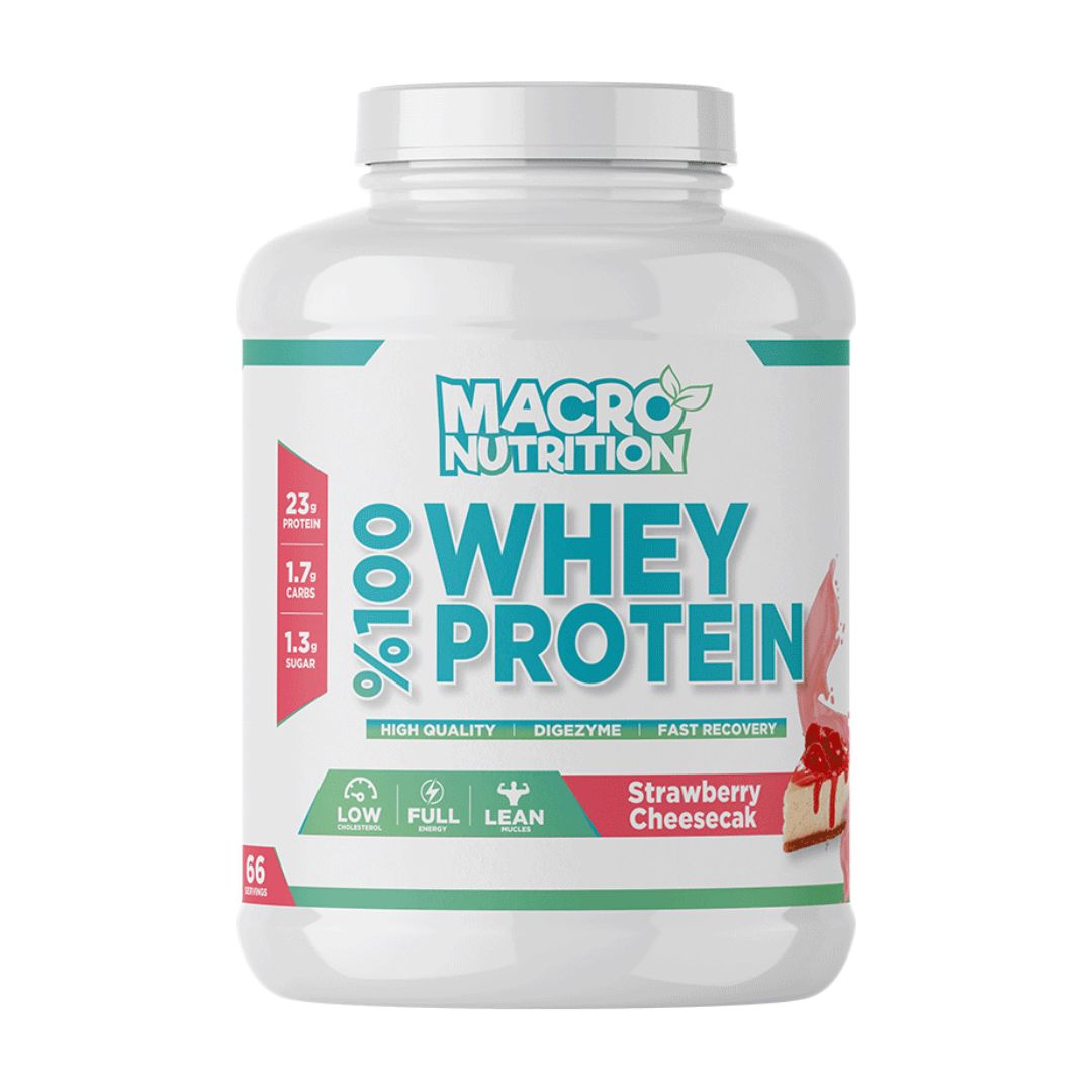 Macro Nutrition 100% Whey Protein, 2kg | Whey Protein Concentrate, 23 g Protein