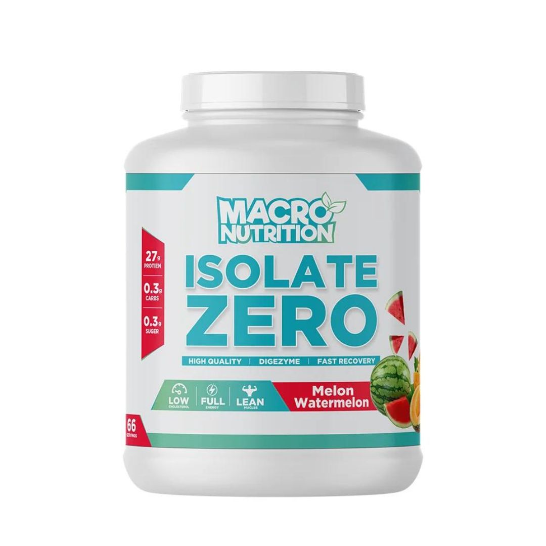 Macro Nutrition Isolate Zero, 2kg | Whey Protein Isolate with Digestive Enzymes