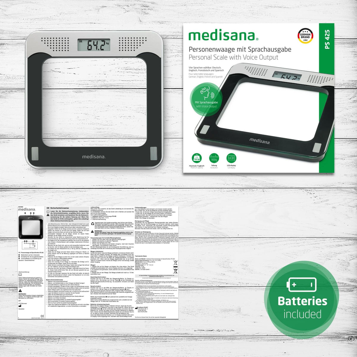 Medisana PS 425 Talking Personal Scale – product photo