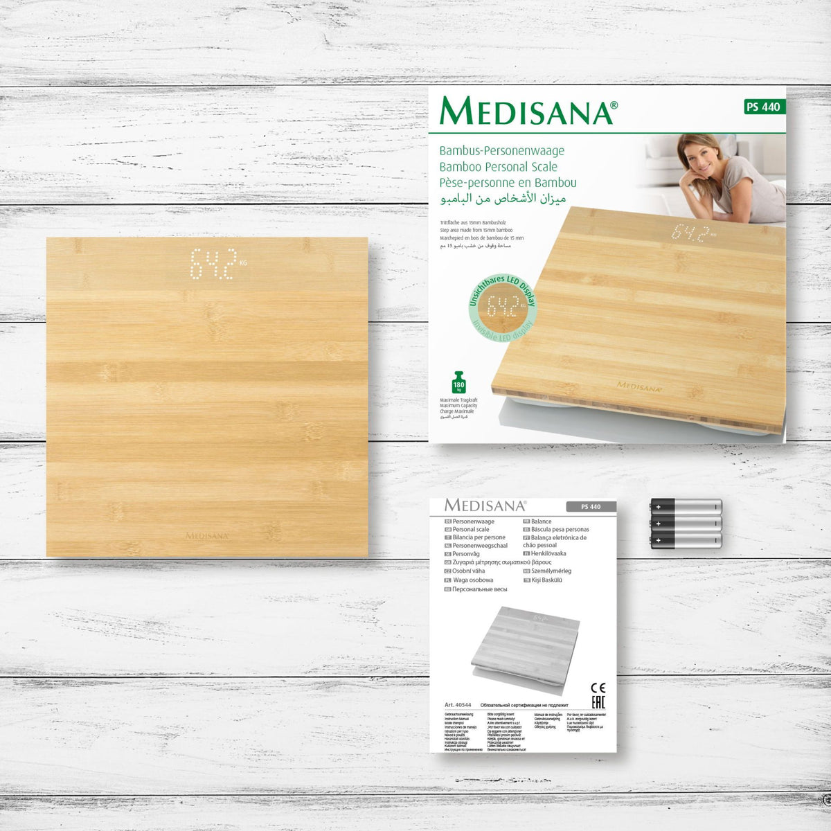 Medisana PS 440 Bamboo Personal Scale – product photo