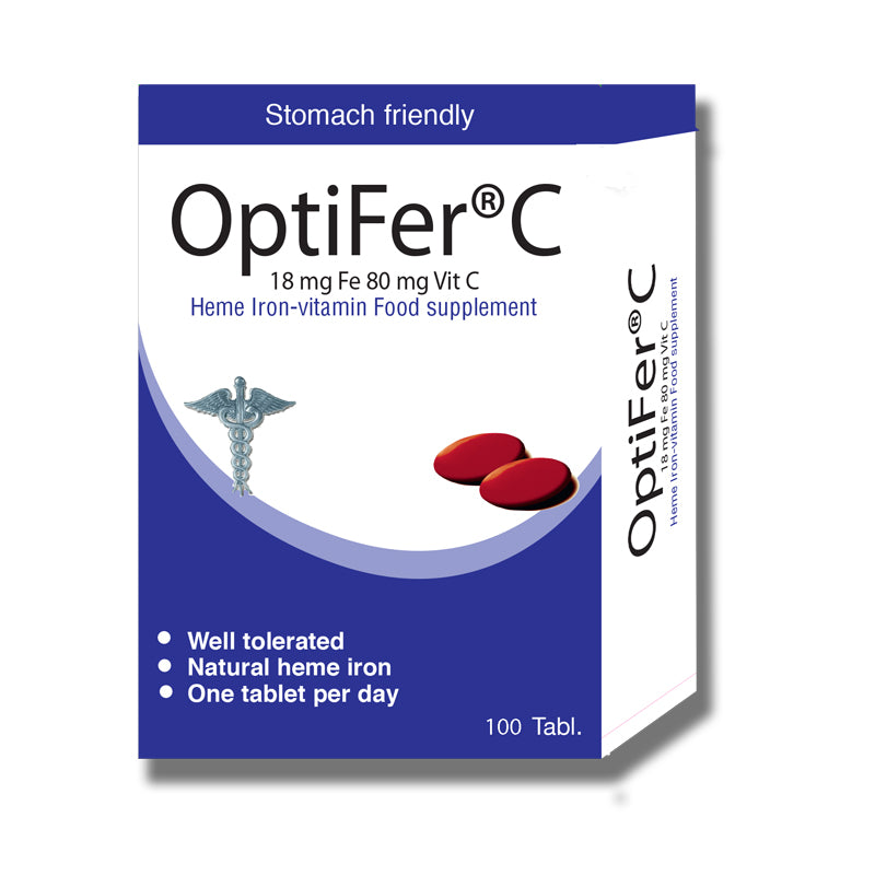 Meditech OptiFer C Iron 18 mg + Vitamin C 80 mg, 60 Tablets
