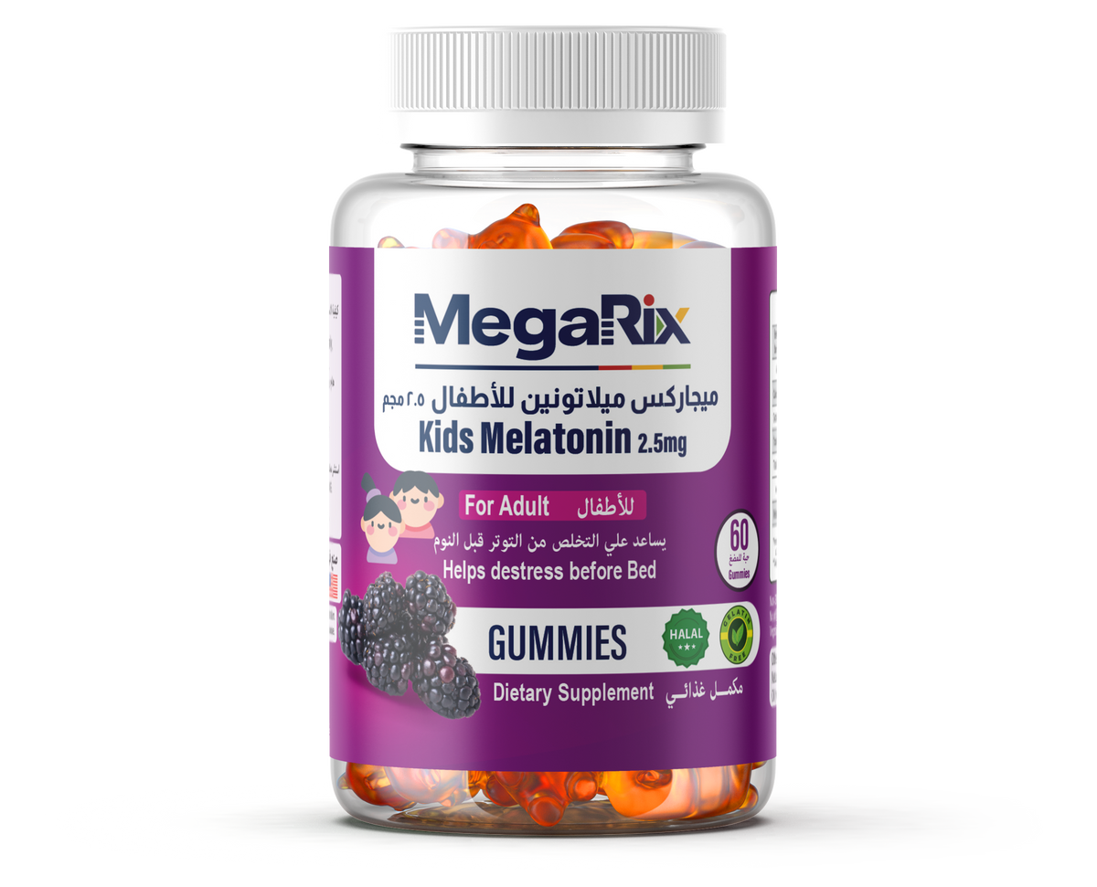 Megarix Melatonin Gummies for Kids 2.5 mg, 60 Gummies