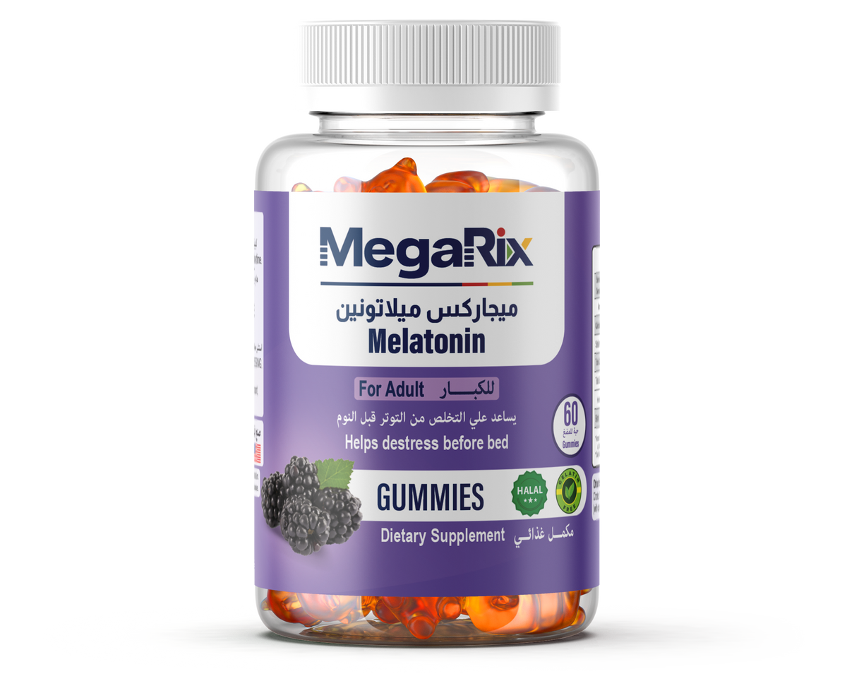 Megarix Melatonin Gummies 5 mg, 60 Gummies