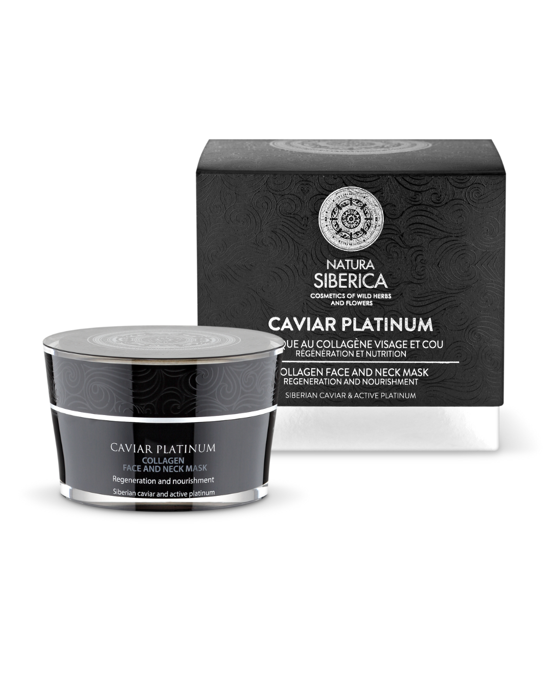 Natura Siberica Caviar Platinum Collagen Face and Neck Mask 50ml | Visible Lifting for Face and Neck
