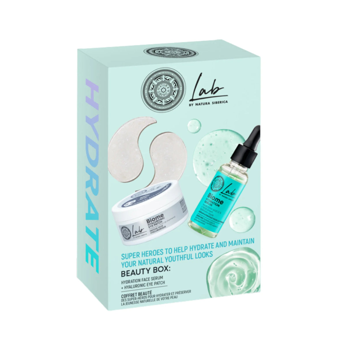 Natura Siberica Lab Biome Beauty Box Hydrate Gift Set Kit | Instant Hydration Duo