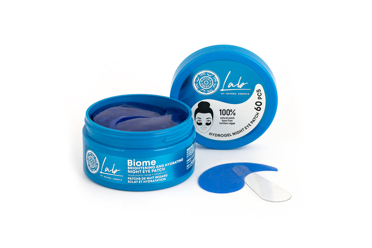 Natura Siberica Lab Biome Brightening Night Eye Patch 60 patches | Brighter, Refreshed-Looking Eyes