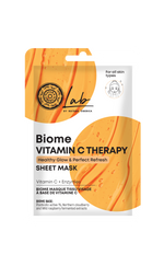 Natura Siberica Lab Biome Vitamin C Therapy Sheet Mask 1 sheet | Vitamin Charge for a Healthy Glow