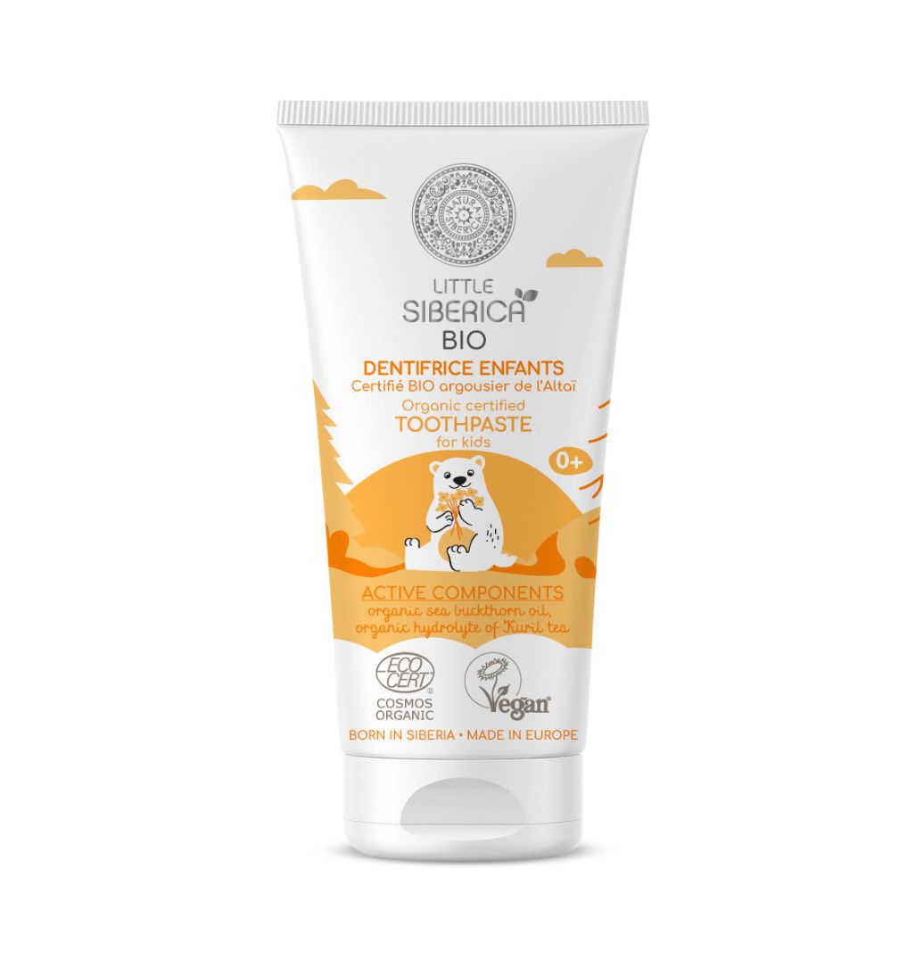 Natura Siberica Little Siberica Altai Oblepikha Kids Toothpaste 60g | Gentle Daily Care with a Berry Taste