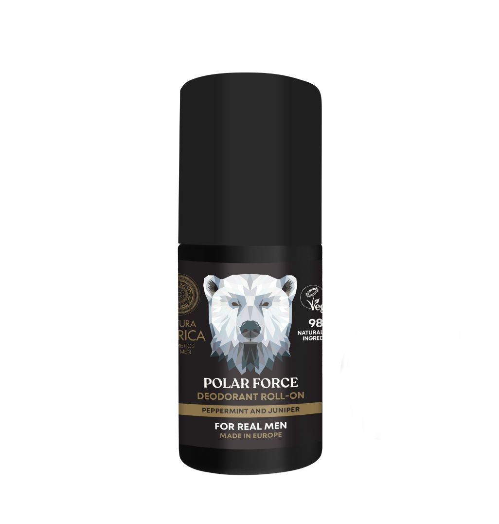 Natura Siberica Men Polar Force Deodorant Roll-On 50ml | Fresh Mint and Juniper Care