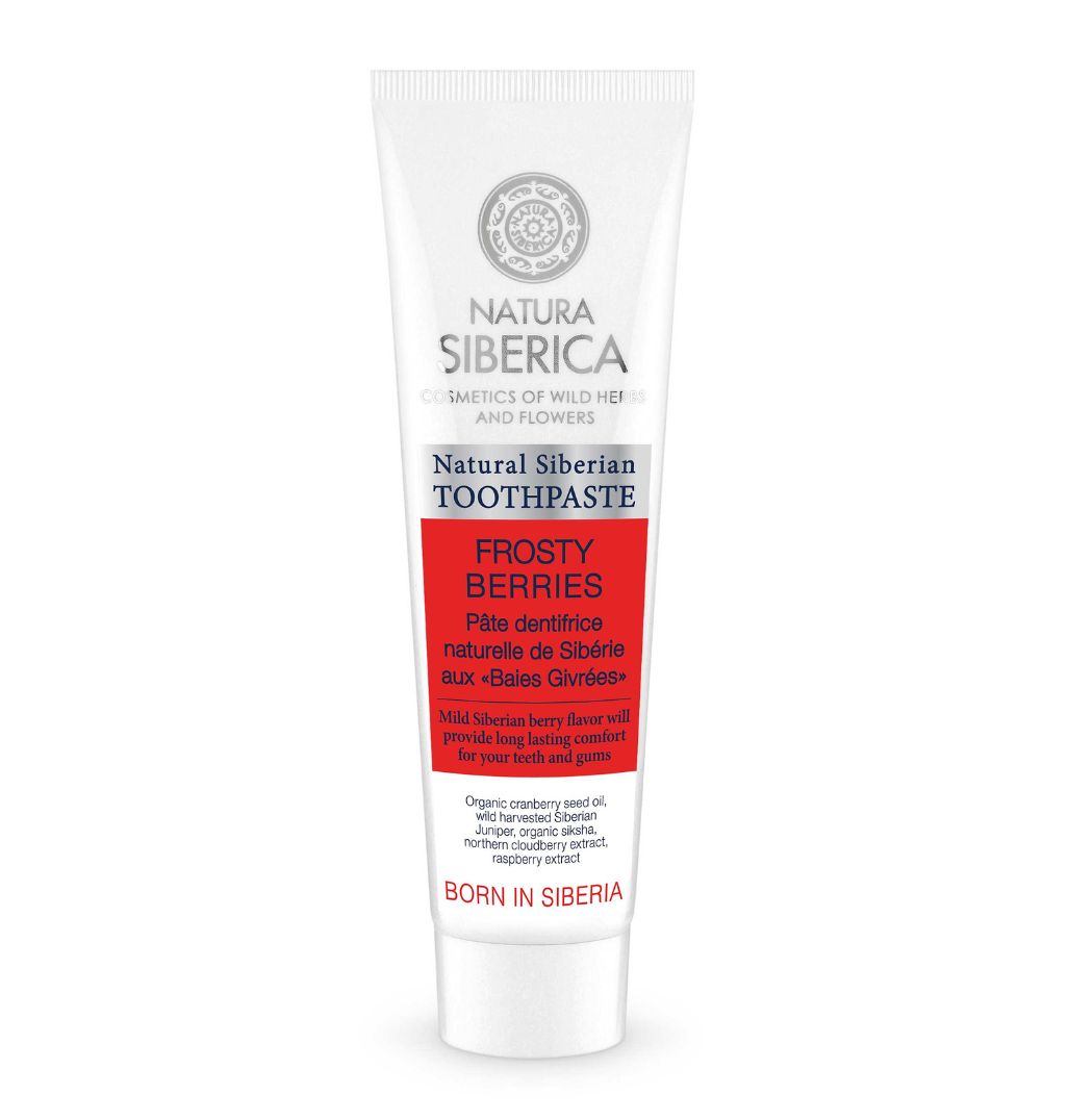 Natura Siberica Frosty Berries Toothpaste 100g | Gentle Clean, Frosty-Fresh Breath