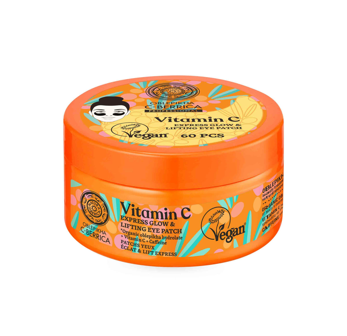Natura Siberica Oblepikha C-Berrica Vitamin C Eye Patch 60 patches | Express Glow and Lifted-Looking Eyes