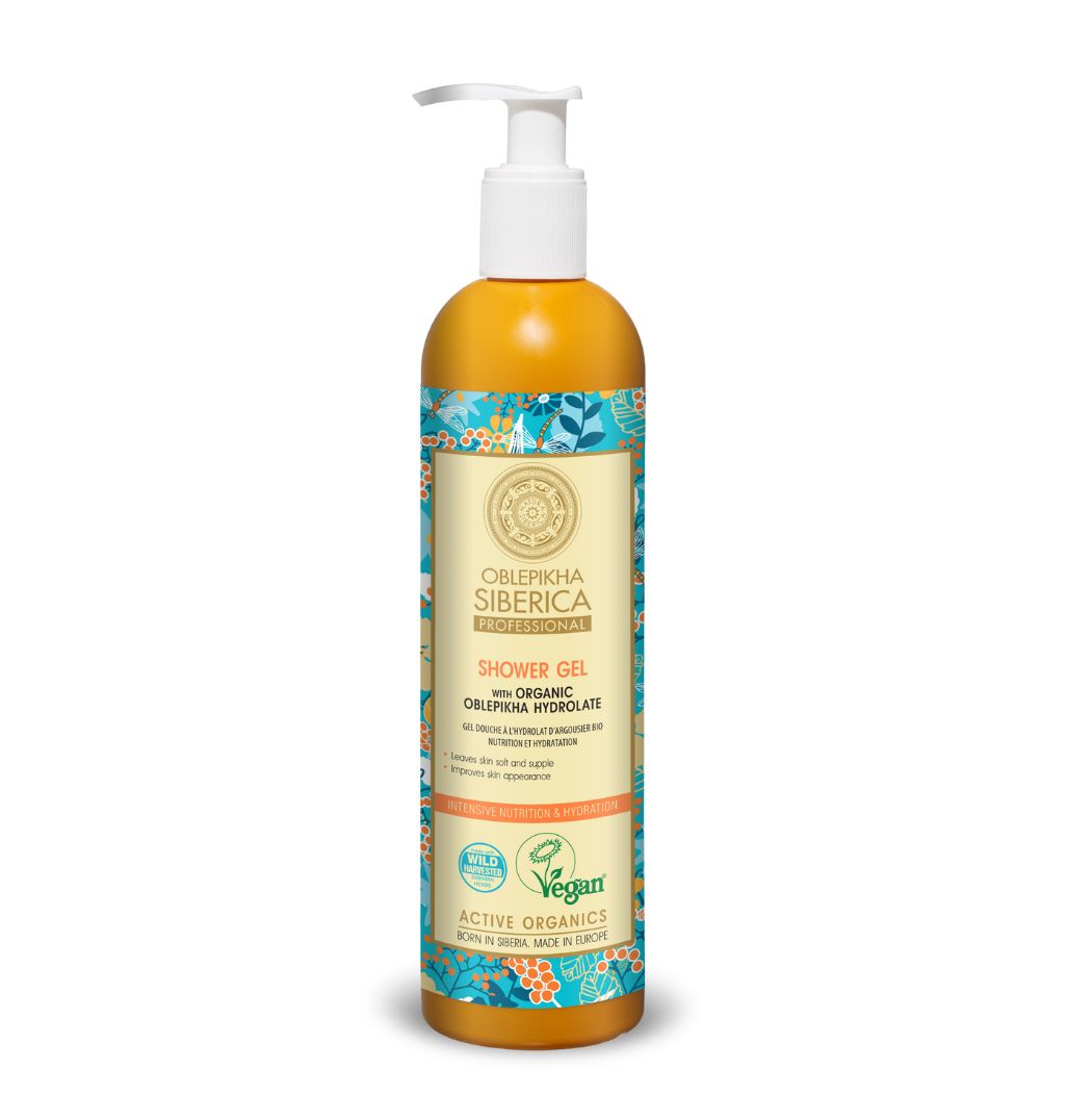 Natura Siberica Oblepikha Nourishing Shower Gel 400ml | Soft, Silky-Smooth Skin