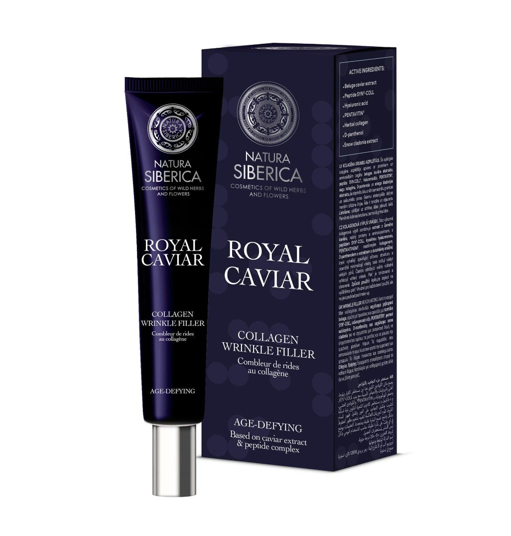 Natura Siberica Royal Caviar Collagen Wrinkle Filler 40ml | Instantly Smoother-Looking Lines