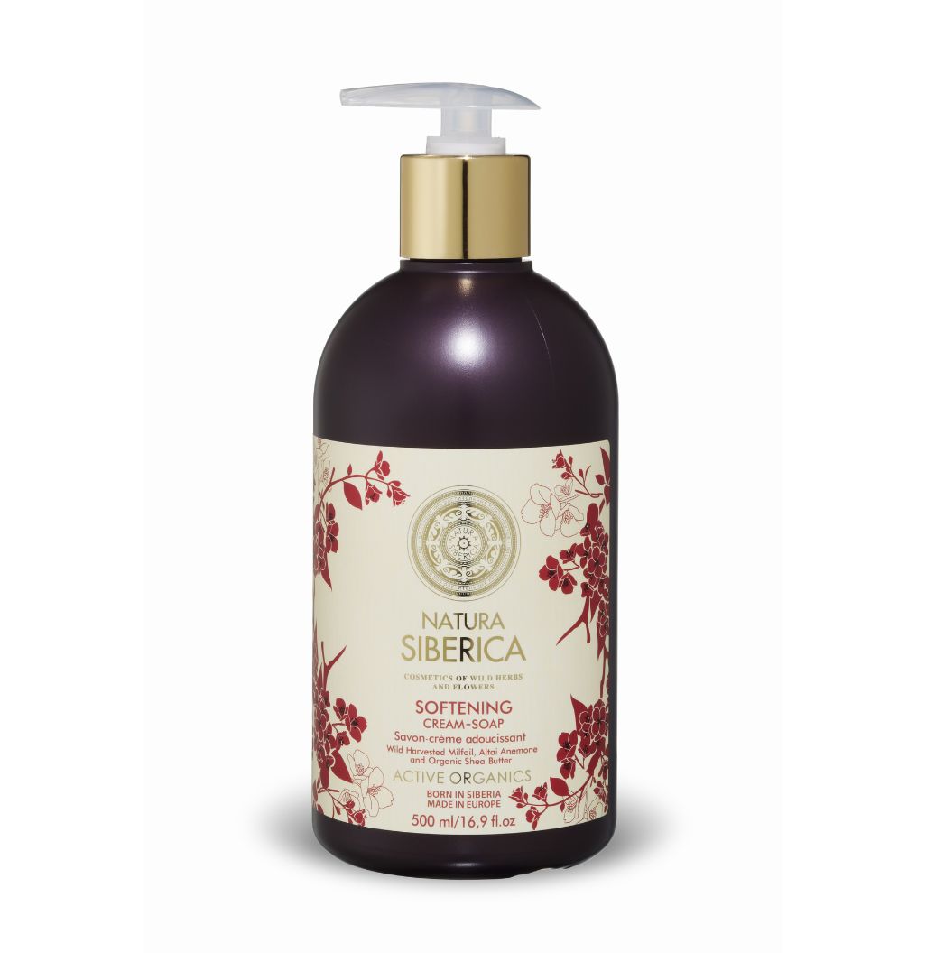 Natura Siberica Softening Cream Soap 500ml | Gentle Cleansing, Soft Supple Skin