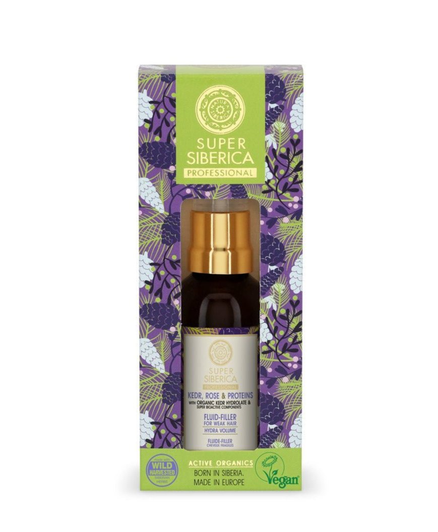 Natura Siberica Super Siberica Kedr Rose & Proteins Fluid-Filler 50ml | Fuller, Smoother, Shinier Hair