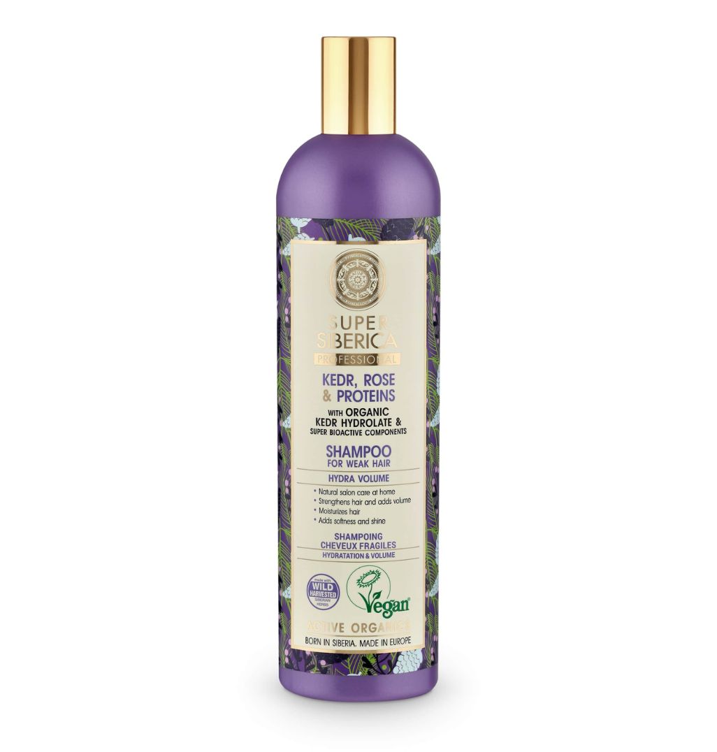 Natura Siberica Super Siberica Kedr Rose & Proteins Shampoo 400ml | Hydrated Volume from the Roots