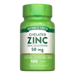 Nature's Truth Zinc Gluconate 50 mg Chelated, 100 Tablets