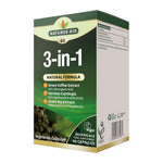 Natures Aid 3-in-1 Natural Formula, 60 Capsules | Garcinia, Green Coffee & Green Tea Extracts