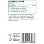 Natures Aid Acidophilus Complex 5 billion bacteria, 60 Vegetable Capsules | 5 Billion Live Lactobacilli per Capsule – product photo