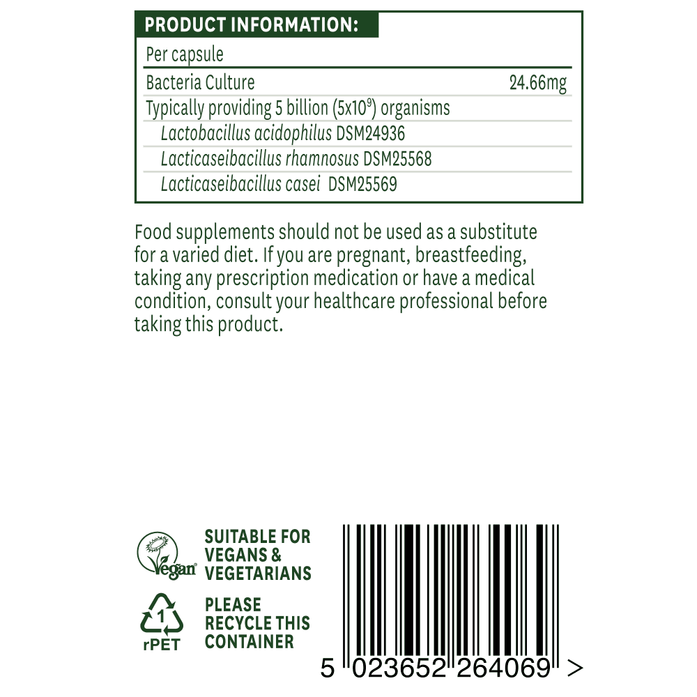 Natures Aid Acidophilus Complex, 60 Capsules – product photo