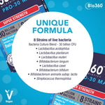 Natures Aid Bio 360 Pro-30 MAX 30 billion bacteria, 30 Vegetable Capsules | Multi-Strain Live Bacteria, 30 Billion – product photo