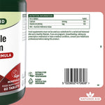 Natures Aid Chewable Calcium 400 mg, 60 Chewable Tablets | Lemon-Flavoured Calcium with Vitamin D3 – product photo