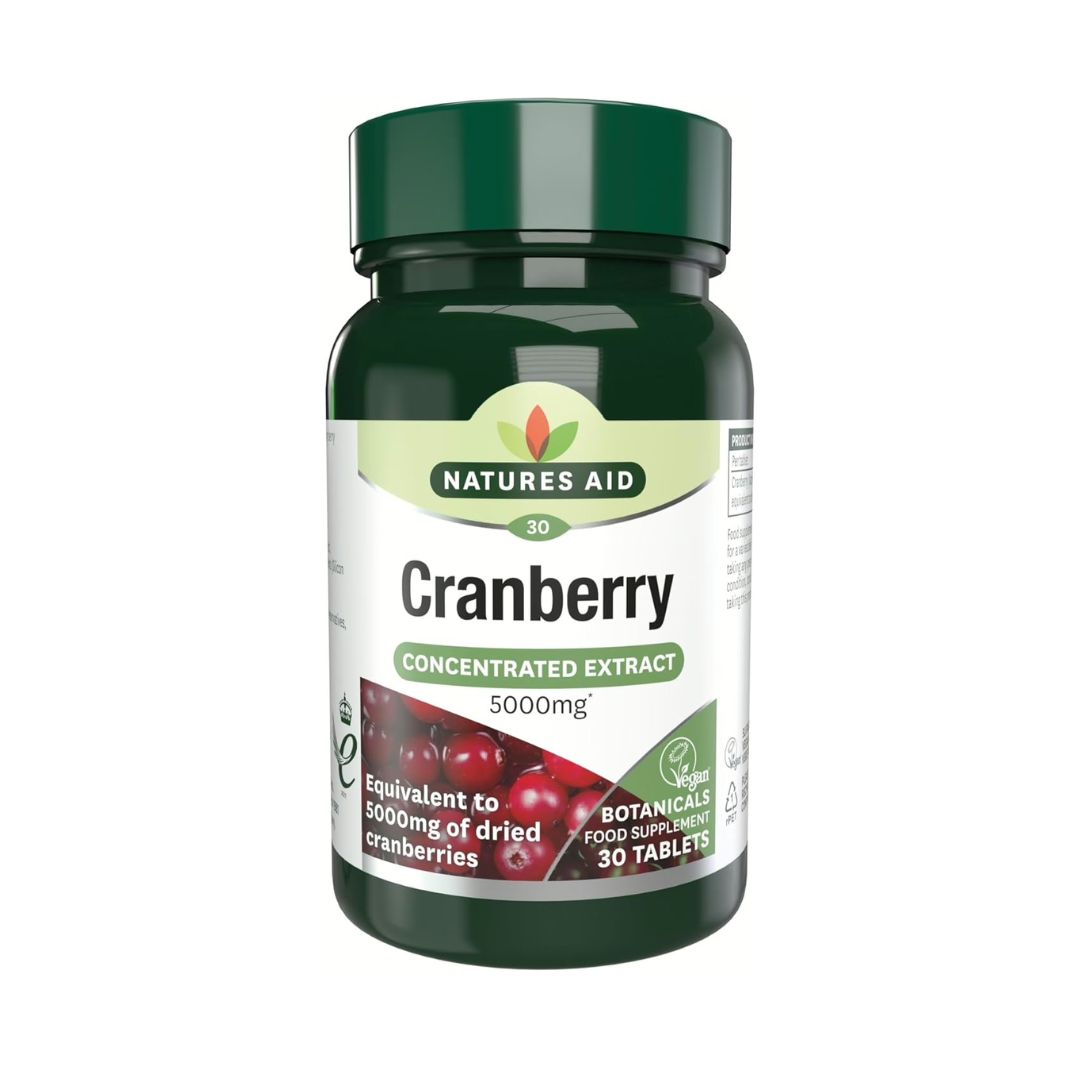 Natures Aid Cranberry 5000mg, 30 Tablets