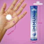 Natures Aid Immune Vitamin C 1000mg + Zinc 1000 mg, 20 Effervescent Tablets | Blackcurrant Effervescent Vitamin C & Zinc – product photo