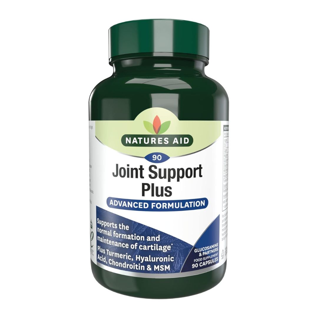 Natures Aid Joint Support Plus, 90 Capsules | Six Joint Nutrients in One Capsule