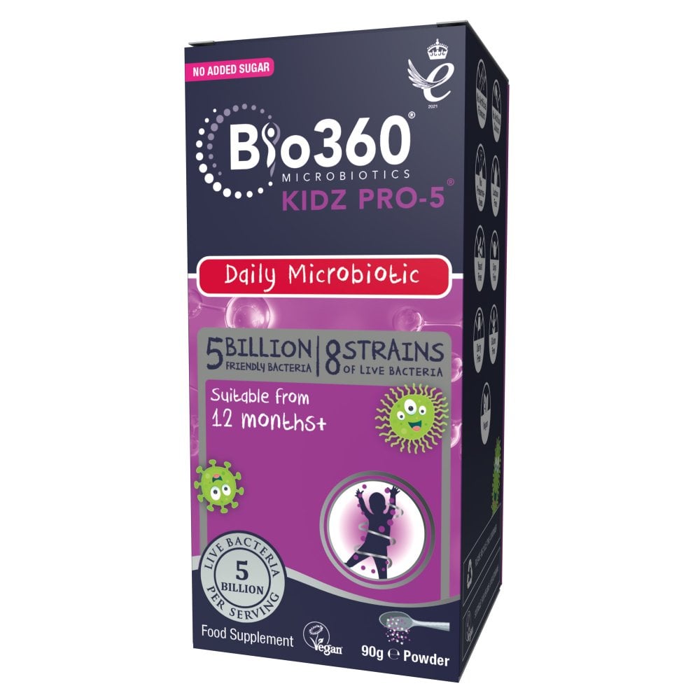 Natures Aid Kidz Pro-5 5 billion bacteria, 90g | Live Bacteria Powder for Children