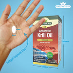 Natures Aid Krill Oil (Superba) 500 mg, 60 Softgels | Antarctic Krill Oil with Omega-3 & Astaxanthin – product photo