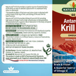 Natures Aid Krill Oil (Superba) 500 mg, 60 Softgels | Antarctic Krill Oil with Omega-3 & Astaxanthin – product photo