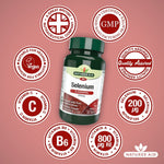 Natures Aid Selenium 200mcg 200 µg, 90 Tablets | Selenium with Antioxidant Vitamins – product photo