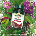 Natures Aid Selenium 200mcg 200 µg, 90 Tablets | Selenium with Antioxidant Vitamins – product photo