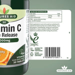Natures Aid Vitamin C 1000mg Time Release, 30 Tablets – product photo