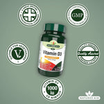 Natures Aid Vitamin D3 1000IU 1000 IU, 90 Tablets | Higher-Strength Vitamin D3 Tablet – product photo
